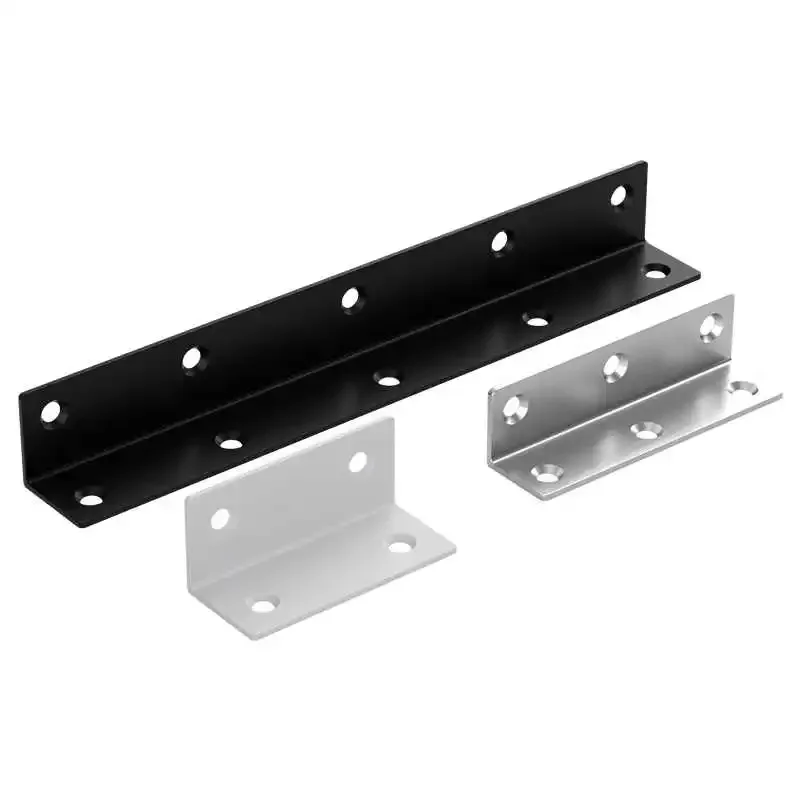 1 pz allunga a forma di L in acciaio inossidabile codice angolare fissatore per mobili 90 gradi addensare staffa ad angolo retto connettore per mobili