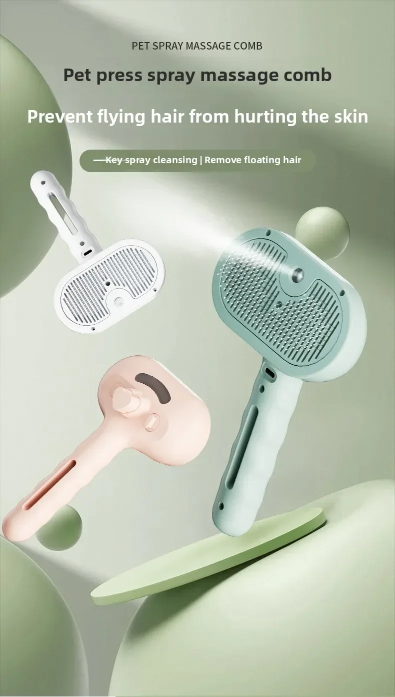 Pet Clean Steam Spray Dog Grooming Brush Unique Steam Brush For Dogs Luxury Grooming Brush Dog Steam Brush C