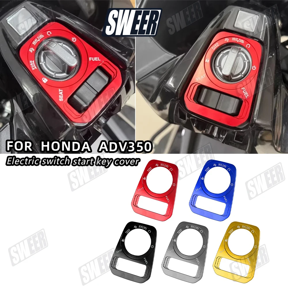 

Motorcycle Aluminum Alloy Key Hole Decoration Guard Suitable For Honda ADV350 2022-2026 Lgnition Switch Modified Decoration Lid