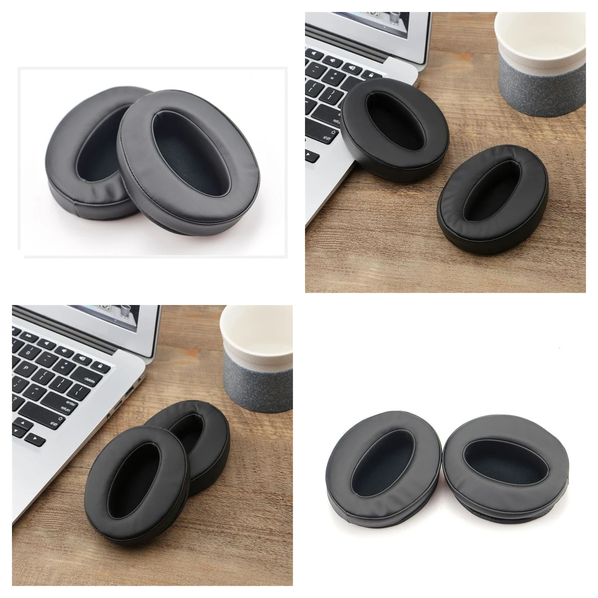 

1 Pair Replacement Earpads for Sennheiser HD 4.50 HD4.50 BTNC HD4.40BT Headphones Leather / Mesh / Velvet / Ice gel Earpads