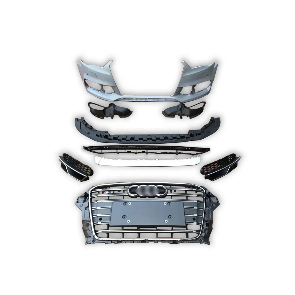 

Flash Sale ! CLY Car Bumpers for 2014 2015 2016 Audi A3 Modified S3 Front Car Bumper With Grille Body Kits