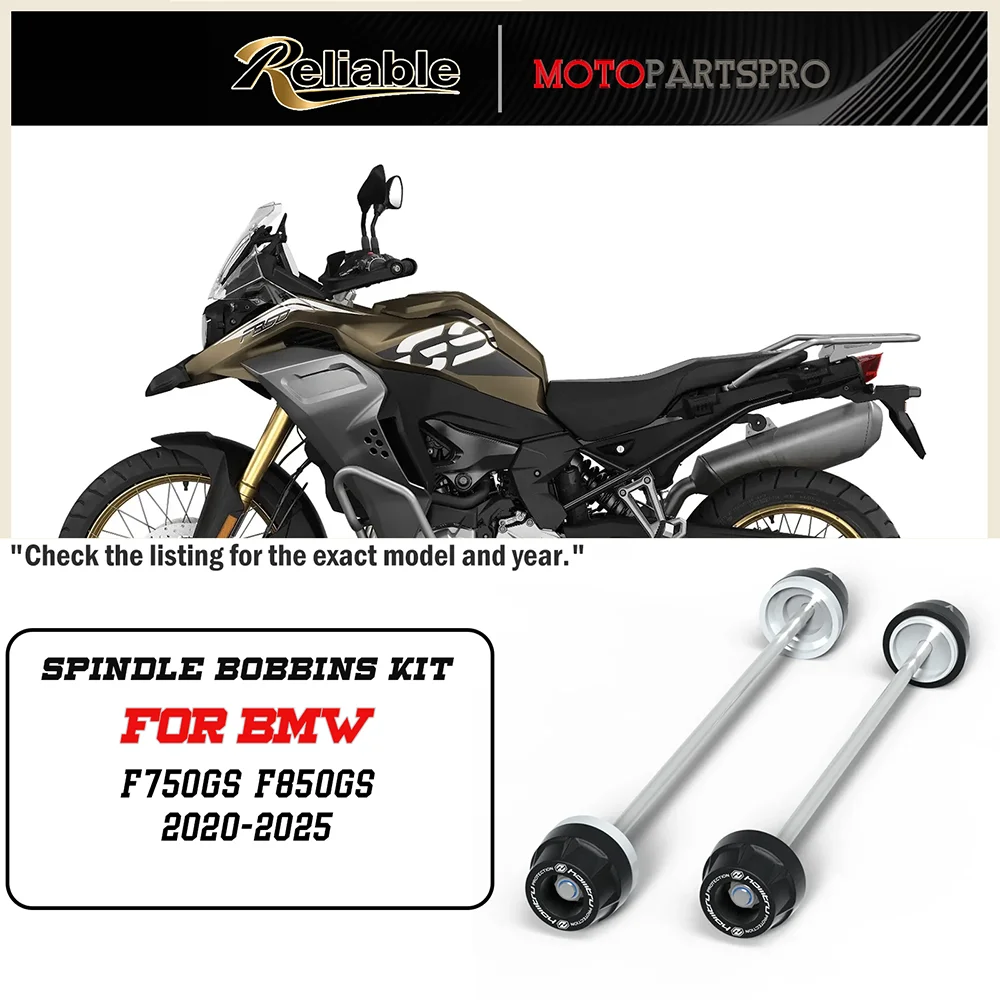 For BMW F750GS F850GS 2020-2025 Front Rear Wheel Axle Fork Crash Slider Motorcycle Front Rear Swingarm Moto Wheel Protector