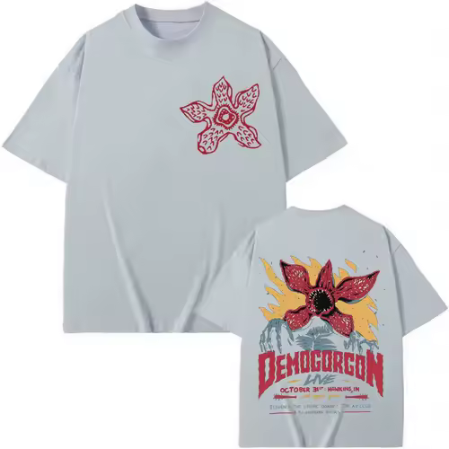 Eddie Munson The Demogorgon T-shirt Cannibal Flower Monster Graphic T Shirts Men Women Clothing Gothic Fashion Vintage T-shirts - Image 8