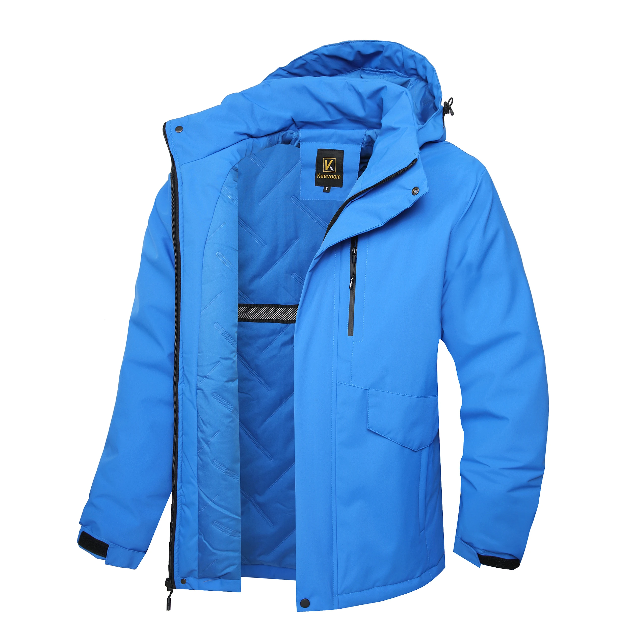 

Men's Warm Cotton Jacket with Hood - Winter Outdoor Windproof & Waterproof Coat