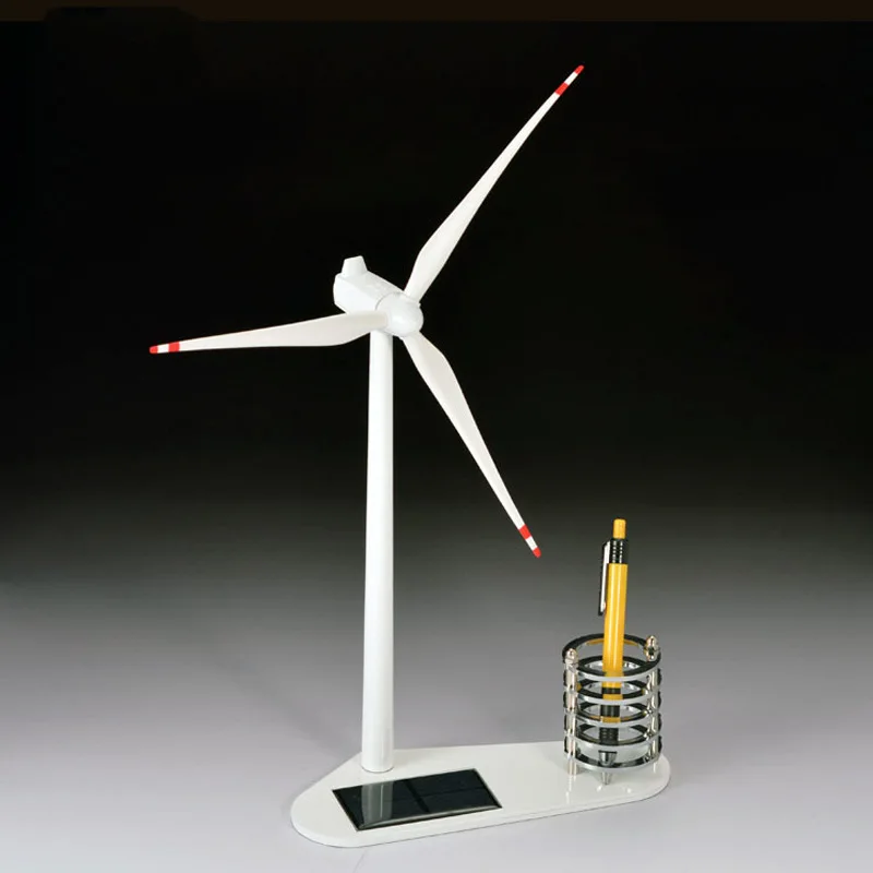 Металлическая модель солнечной ветряной мельницы, орнамент новой энергии, подарок