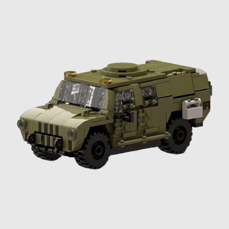 LMV2 Command Vehicle Model MOC Building Bricks War Equipment Modular Technology Gifts Holiday Assemble Children Toys Suit