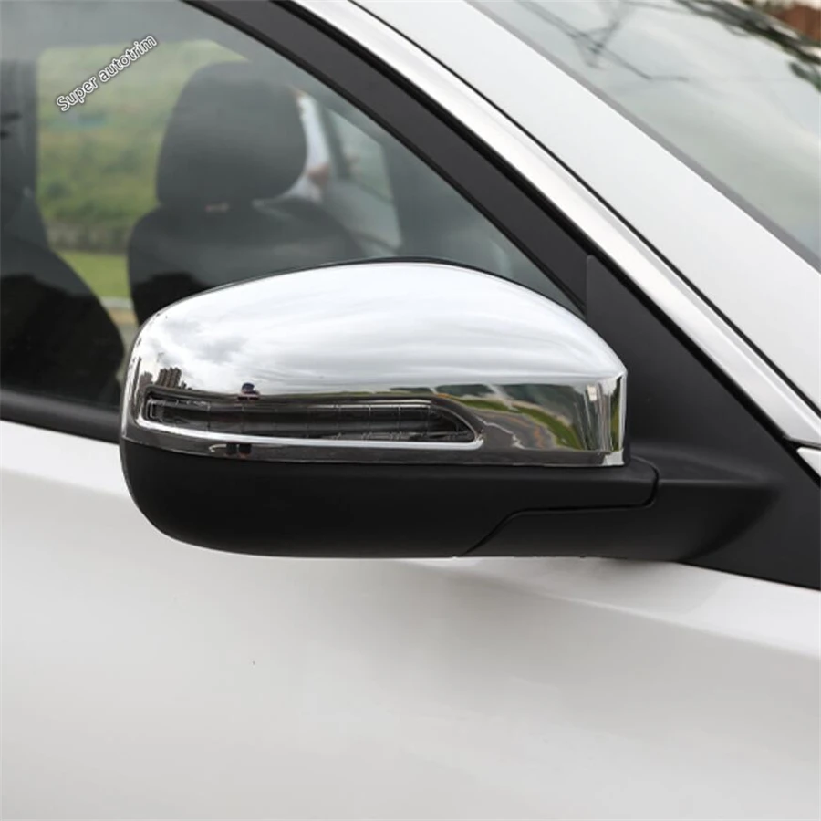 Car Side Rearview Mirror Shell Rain Eyebrow Cover Trim For Chery Tiggo 7 / 8 Pro 2021 2022 2023 ABS Chrome Accessories Exterior