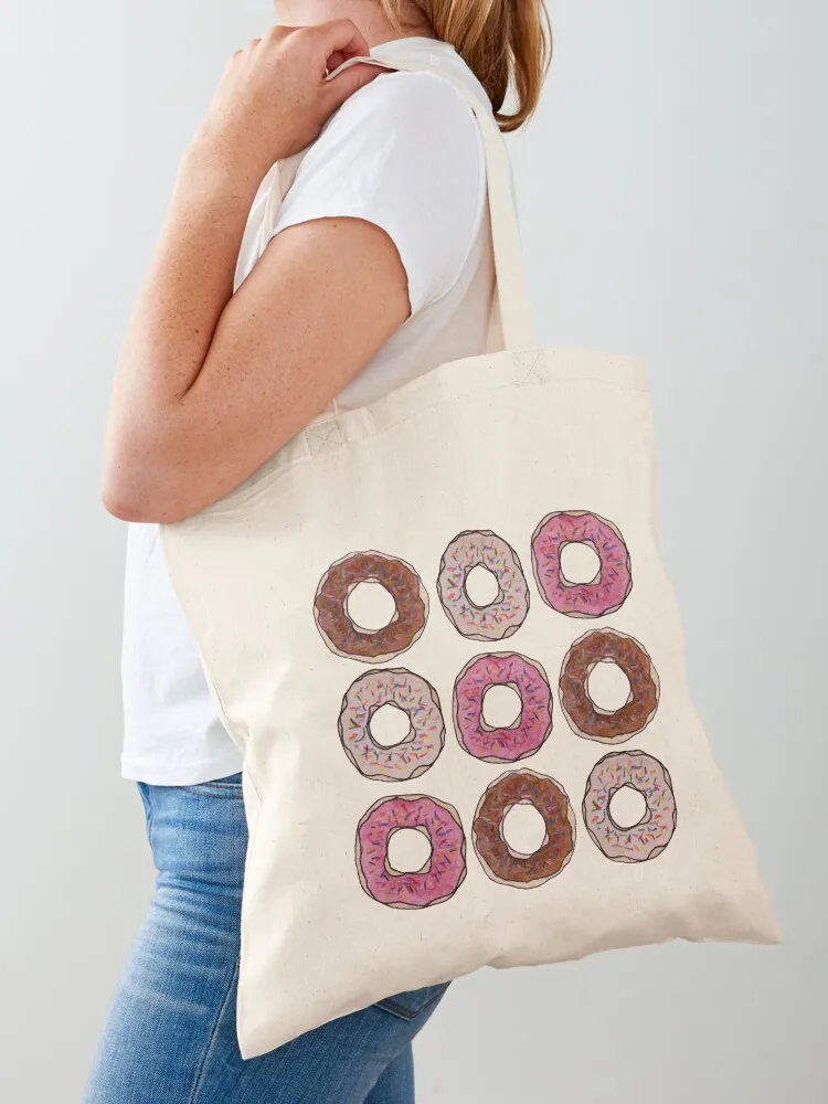 

Donuts Tote Bag tote bags aesthetic Women bags tote bag custom reusable shopping bags