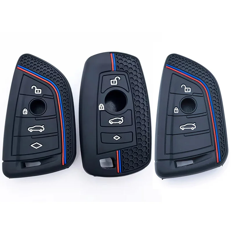 Silikon Auto Schlüssel Fall Abdeckung Shell Fob für BMW F30 F31 F32 F34 F20 F21 F07 F10 1 3 5 7 Serie X1 X3 G01 X4 G02 X5 F15 F16 M3 M4