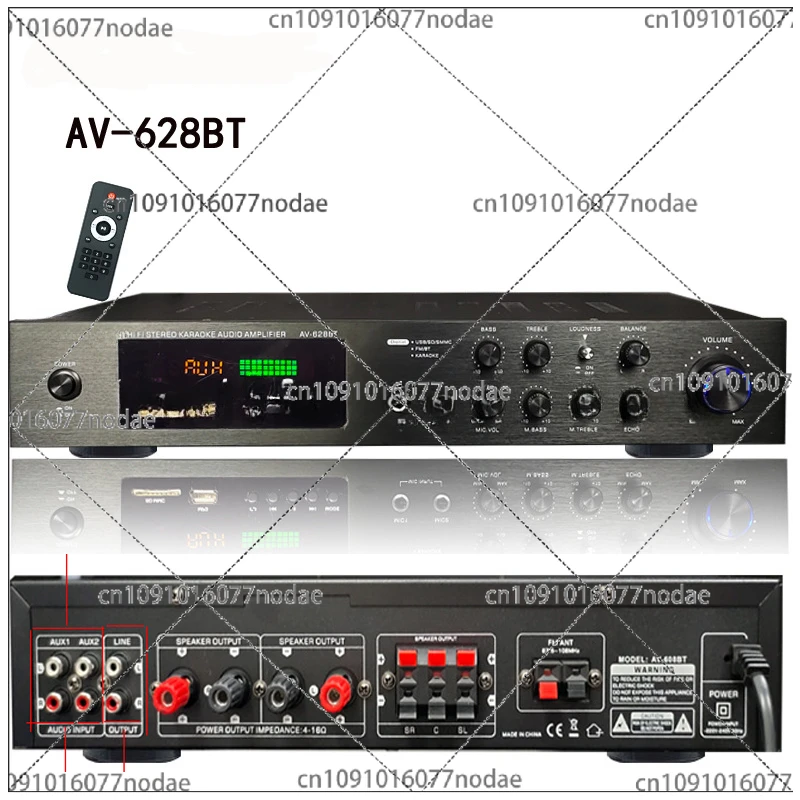 

2000W Bluetooth Power Amplifier Audio Subwoofers Home Karaoke Theater KTV HiFi Stereo Surround Sound Digital Amplifiers