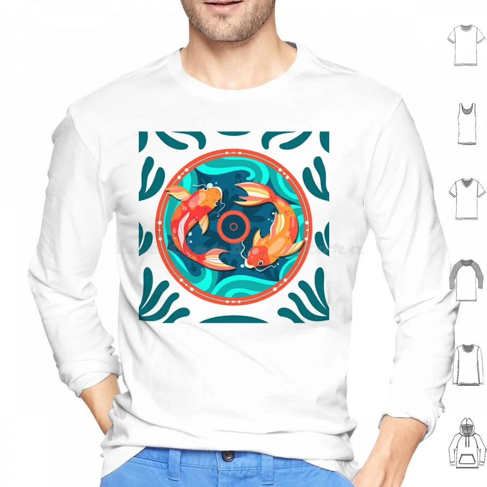 Eatdonuts Sudadera con capucha de algodón de manga larga Japan Food Eat Food Eat Fish Food