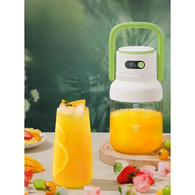 

Portable juicer, small household multi-function wireless rechargeable fruit juicer