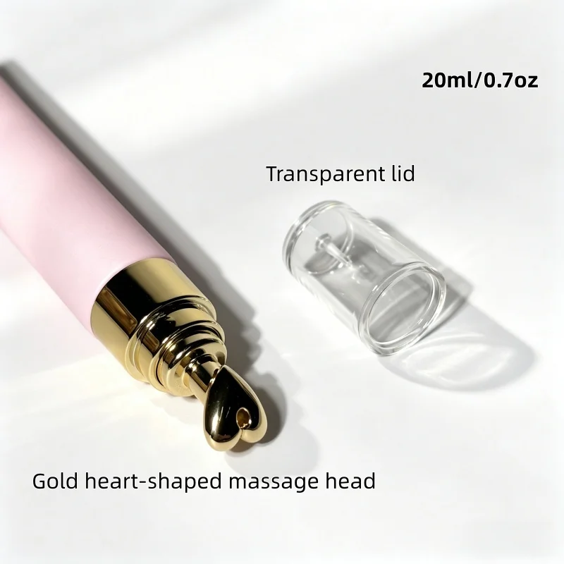 【Logo-Anpassung】50 Stück individuell gestaltete 20-ml-Tuben in Lila, Pink und Orange für Kosmetikseren und Augencremes mit Metallapplikator – Detail 8