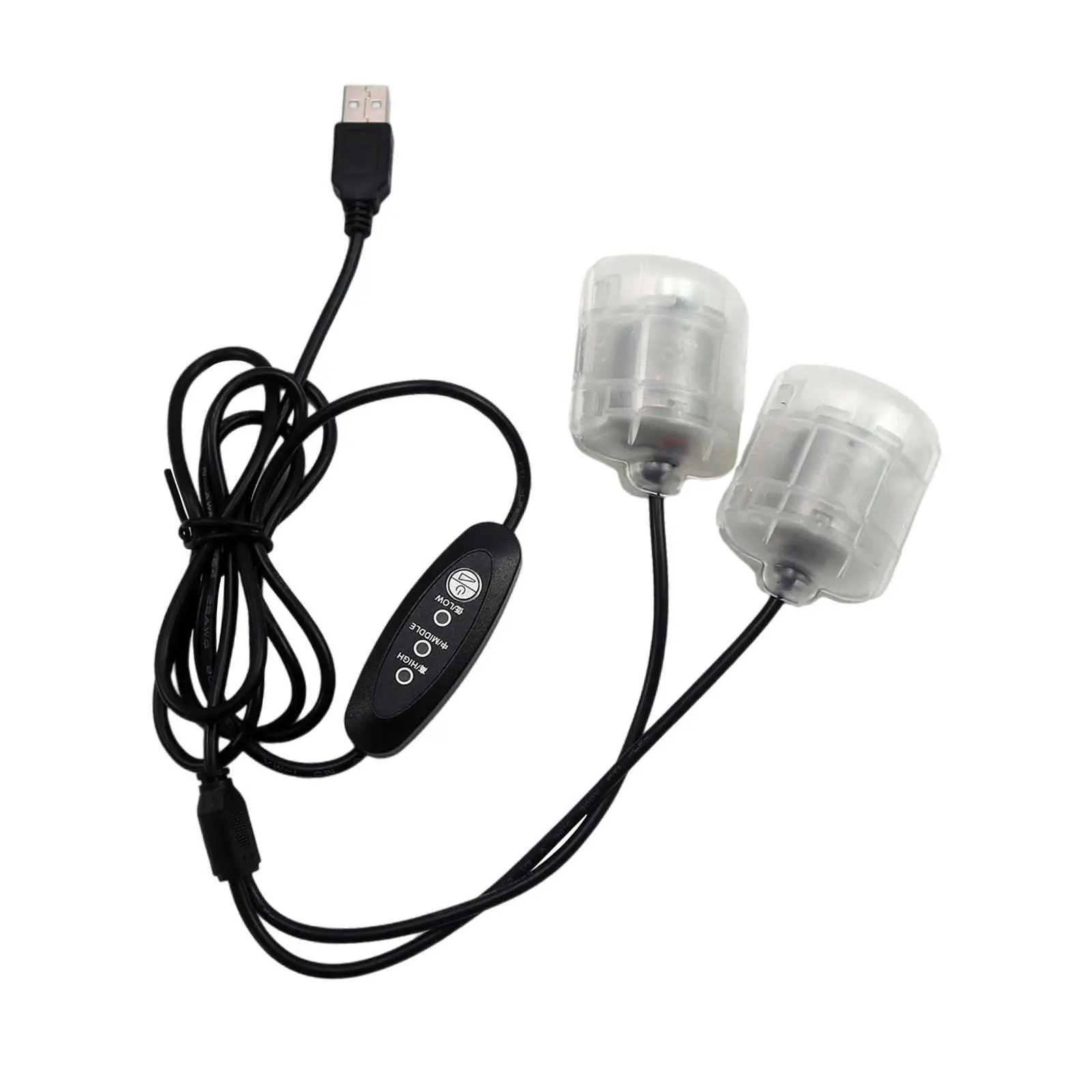 Electric Vibrating Motor R260 Dual Motors Waterproof USB Kit Versatile Replacement Part for Chair Seat and Massage Pillow