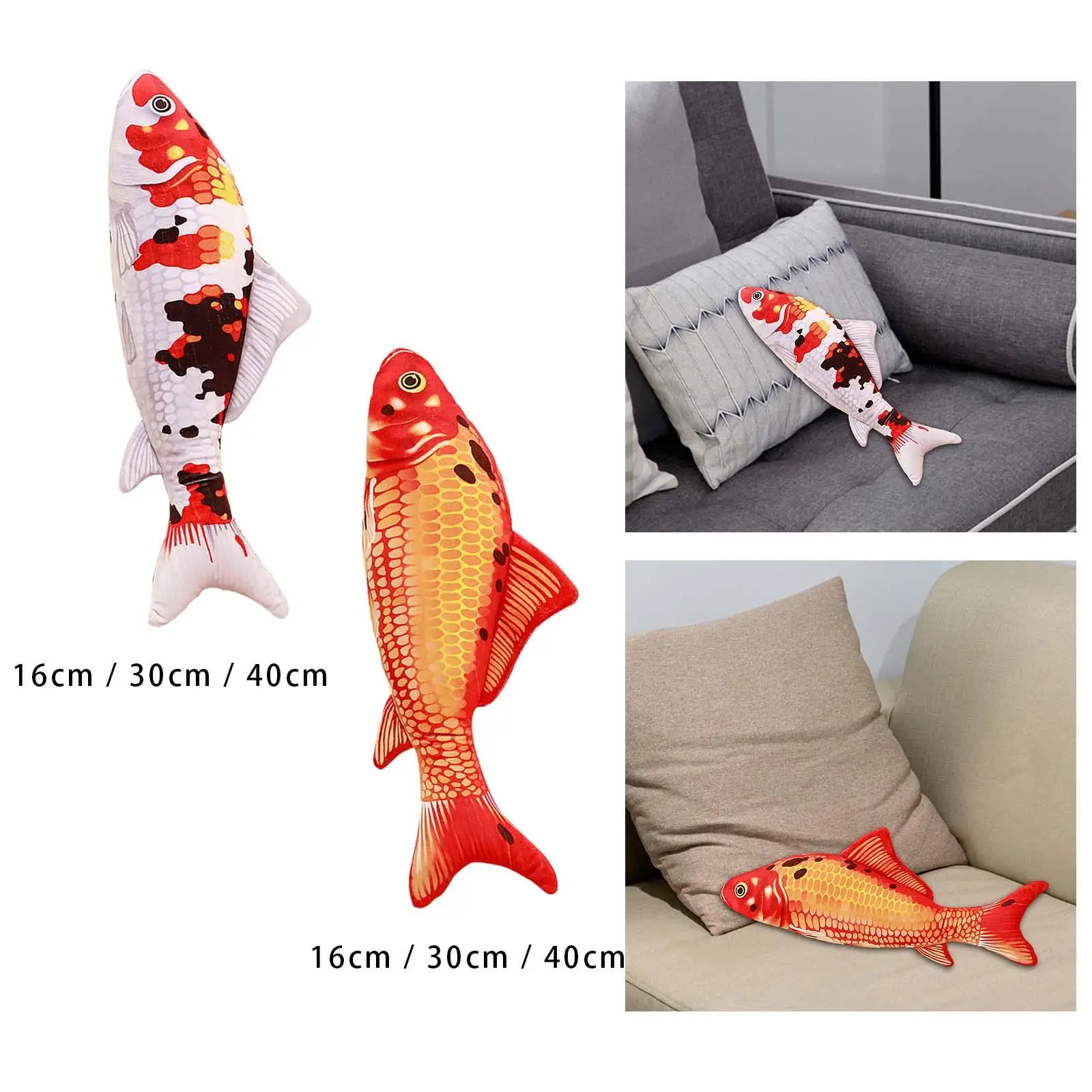 Lindos juguetes de peluche de pescado, juguetes de simulación de peces, almohadas para abrazar, peluche de pez