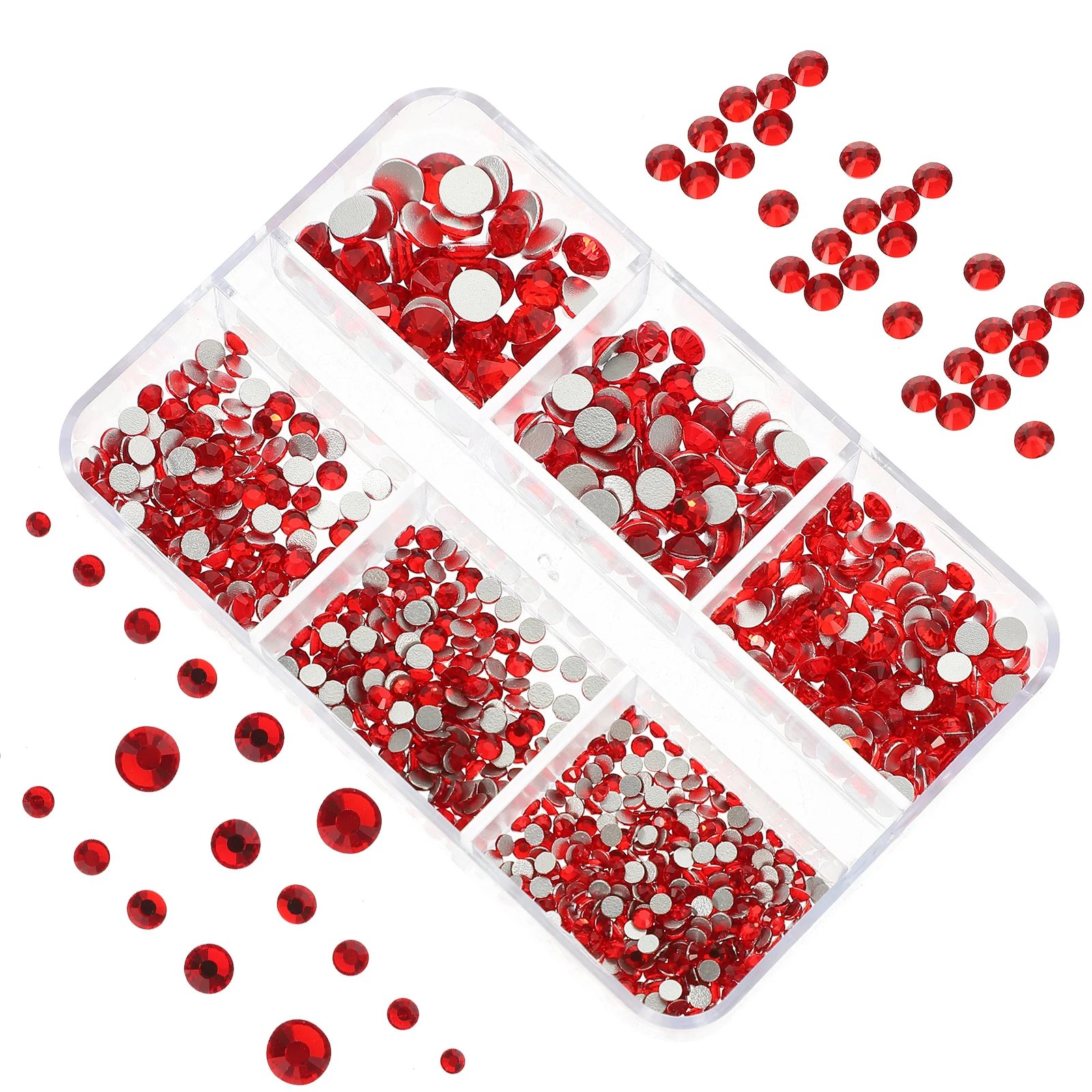 1 Pudełko Ozdób do Paznokci, Kryształki do Zdobienia Paznokci, Cyrkonie do Wody, Płaskie Ozdoby DIY do Manicure, Dekoracje Rękodzielnicze, Akcesoria do Obudów Telefonów