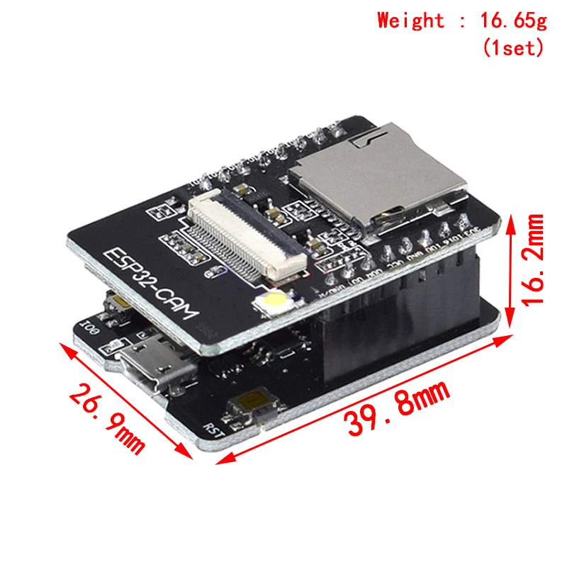 ESP32-CAM ESP32-CAM-MB MICRO USB ESP32 Serial to WiFi ESP32 CAM Development Board CH340 CH340G 5V Bluetooth+OV2640 Camera