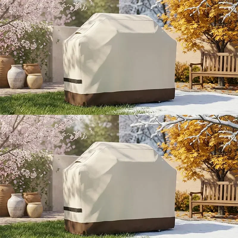 210D Oxford BBQ Cover,Outdoor Grill Cover All-Season Universal BBQ Hood ,Suitable for Camping and Barbecue Essential Accessories - view 6
