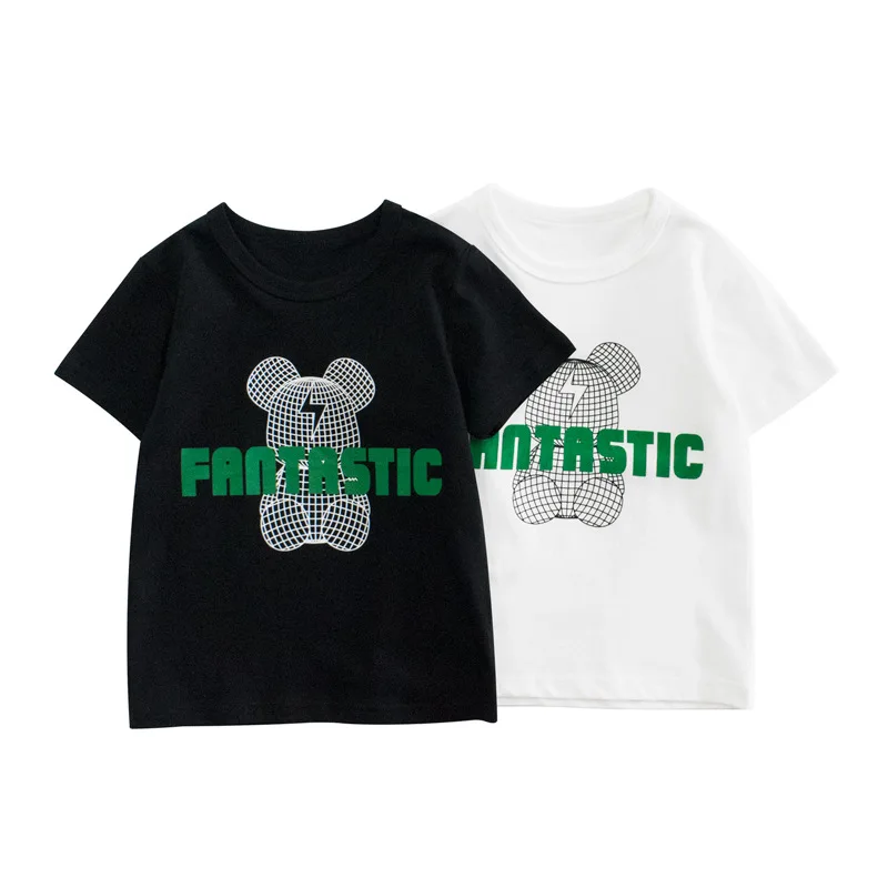 Summer Children's Wear New 2024 Children's Short sleeved T-shirt Boys Half sleeved Baby Clothes