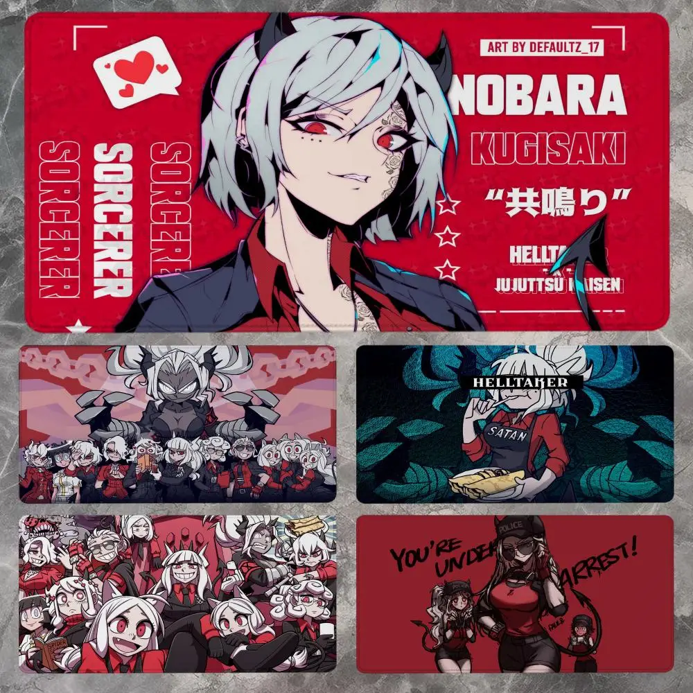 Коврик для мыши Helltaker 90x40 см, нескользящий игровой коврик для мыши, геймерский коврик для киберспорта, игровой механический коврик для мыши, XXL, настольный коврик