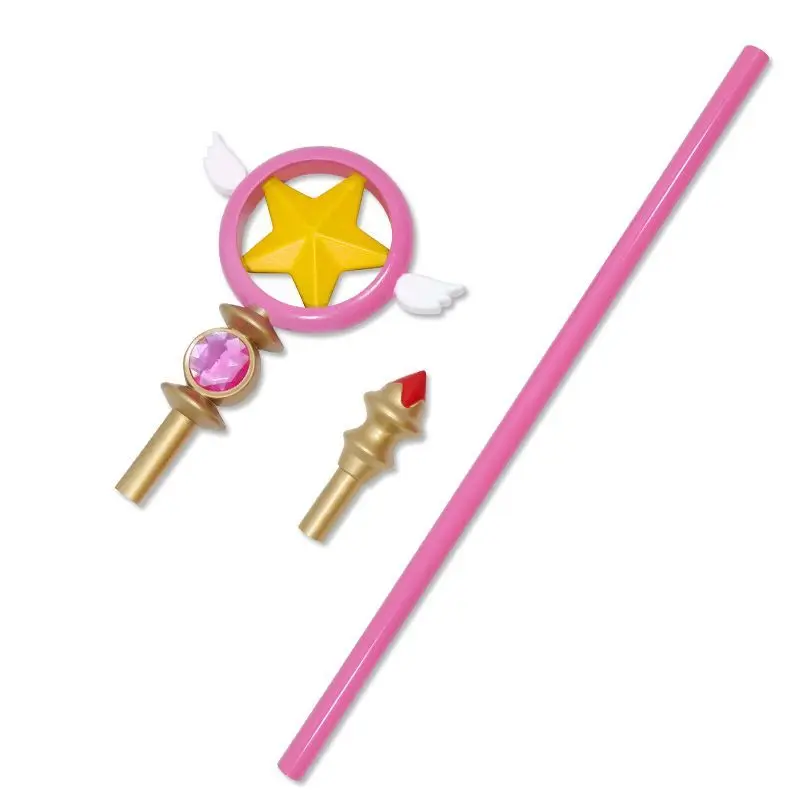 Anime Cardcaptor Sakura Kinomoto Sskura Cosplay Magic Stick Wand Clow Card Sakura Magic Circles Halloween Christmas Party Cosplay Props