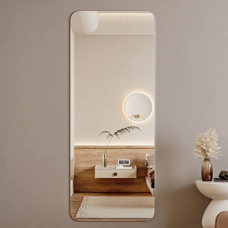 YFY acrylic soft mirror wall-mounted arched runway full body fitting mirror full-length  sticker household  paste lens