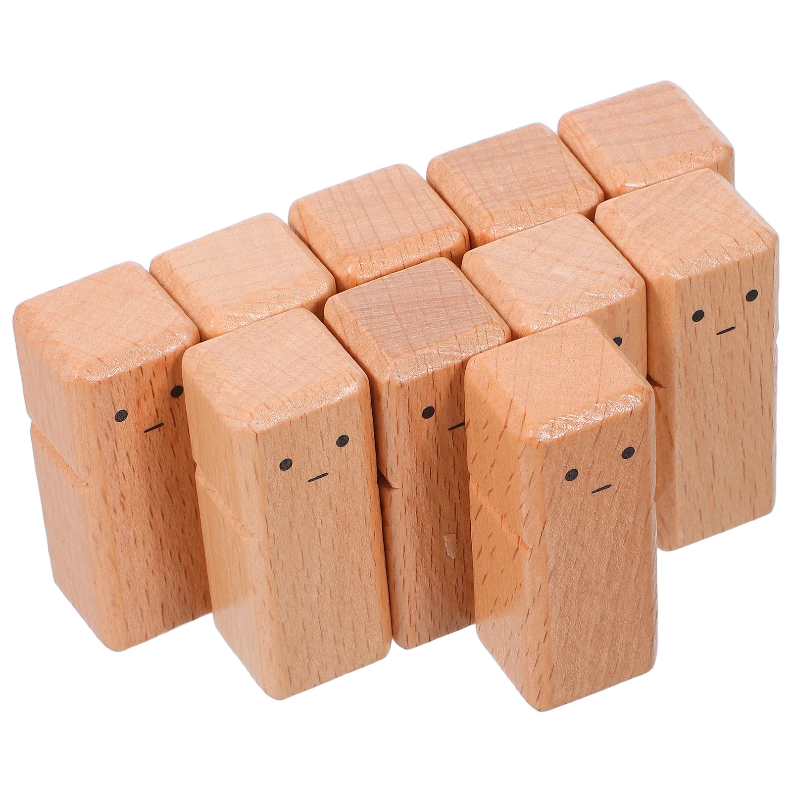 

10pcs Unfinished Wooden Natural Beech Wood Craft Peg For Diy Painting Kids Small Size 50X20Mm Tiny Dollhouse People