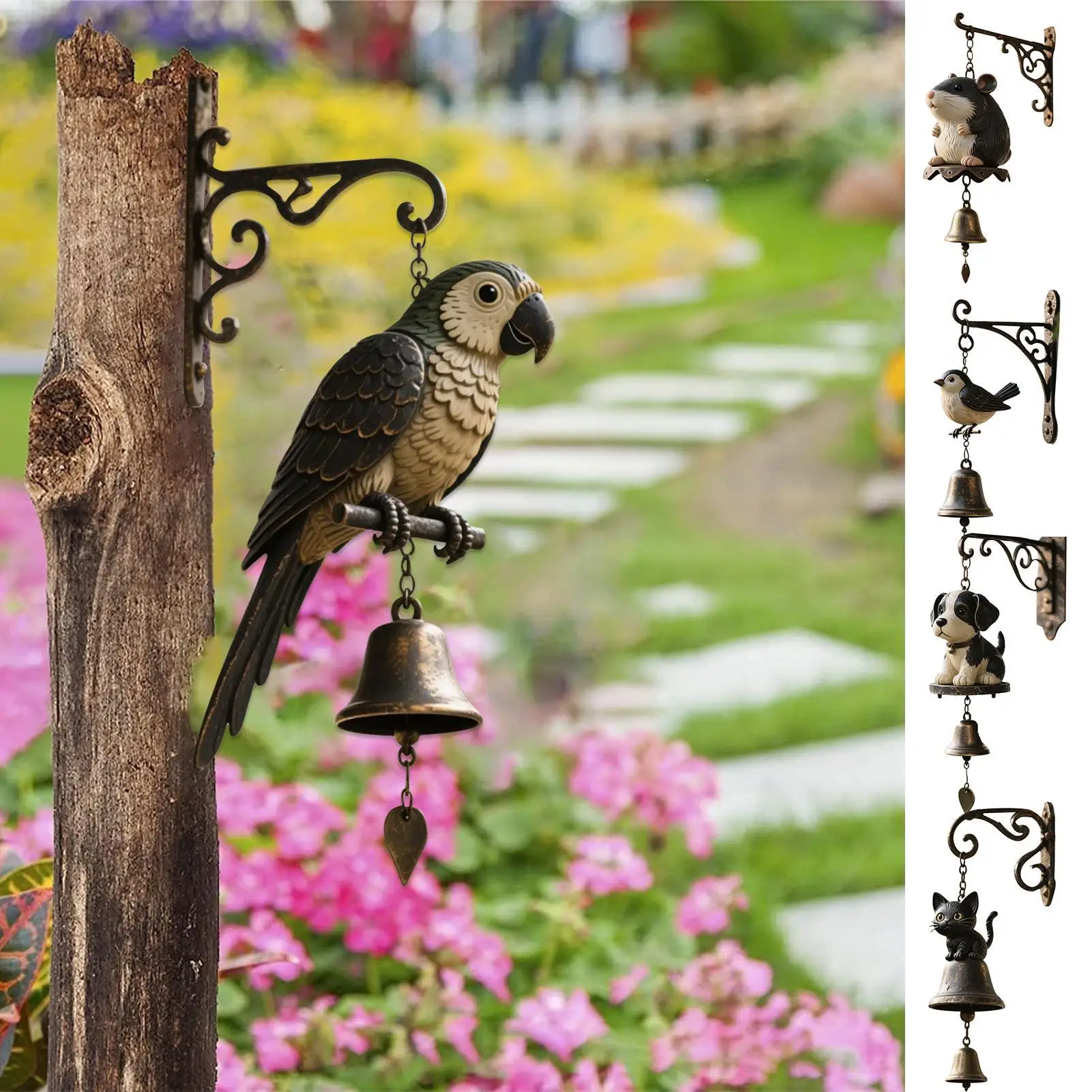 

Chimes For Outdoors Animal Wind Chime Outside Decor Metal Art Ornament Rustic Outdoor Decorations For Yard Window Patio Garden