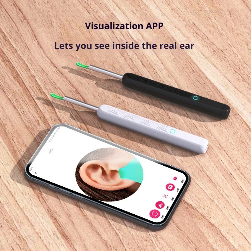 NE3-D Visual Ear Wax Cleaner with Camera Safe Earwax Removal Endoscope Ear Cleaning Kit Portable Soft Eer Wax Dig Remover Tools