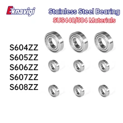 1PCS Micro Bearing 440/304 Stainless Steel Bearing S604ZZ 4*12*4MM Waterproof And Corrosion Resistant Deep Groove Ball Bearings