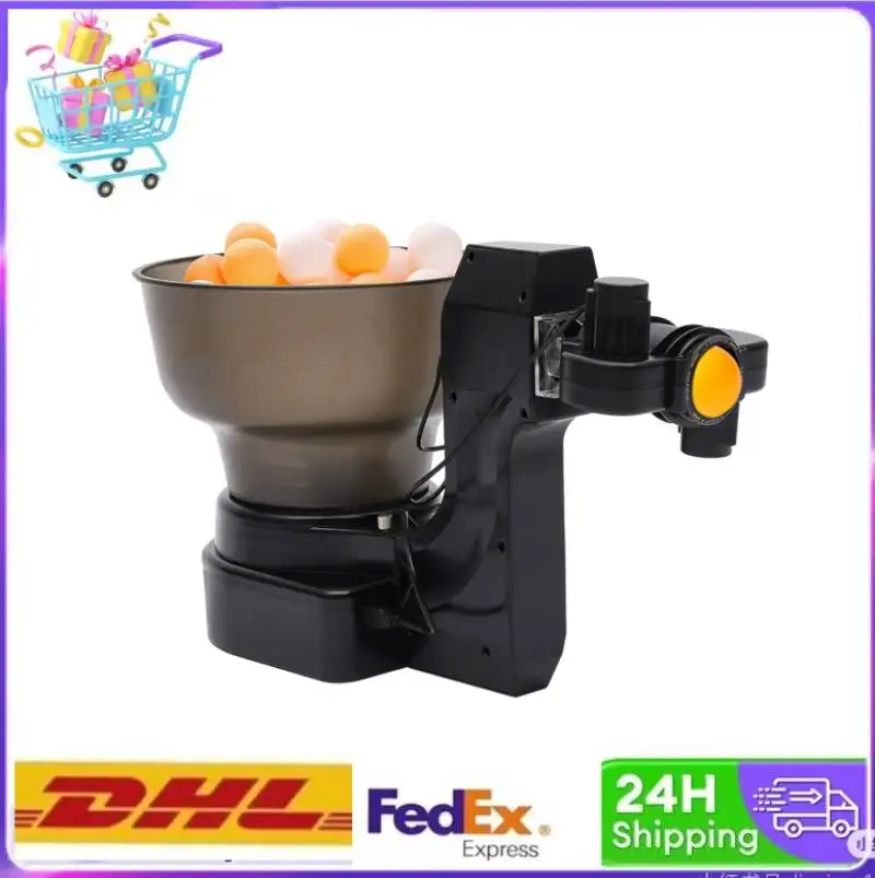 

24W Table Tennis Robot Ping Pong Ball Machine, Capacity Max. 120 Balls, 40mm, Automatic Table Tennis Machine for Training