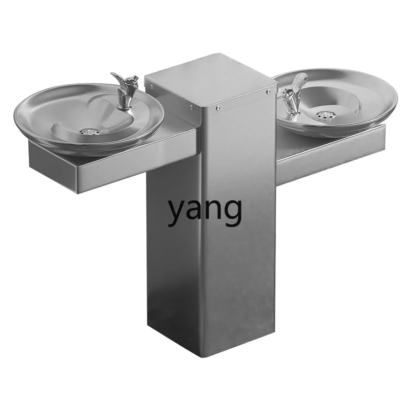 

LTT outdoor stainless steel water dispenser school column type wash basin park community outdoor drinking table