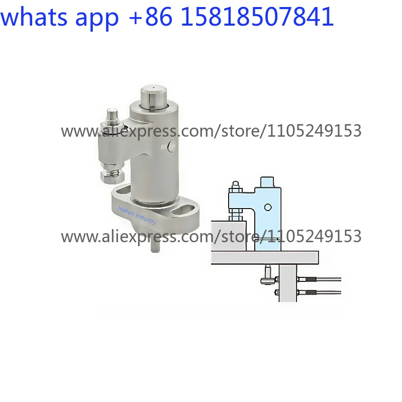 Pneumatic rotary fixture (connecting rod type) automatically presses the workpiece under the action of air pressure