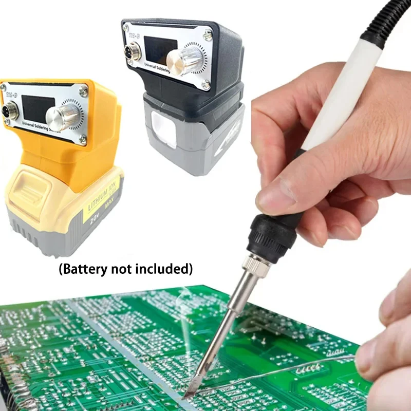 sem Fio T12 Ferro de Solda Estação para Makita Bosch Milwaukee Dewalt 1820v Li-ion Estação de Solda Elétrica Digital Novo