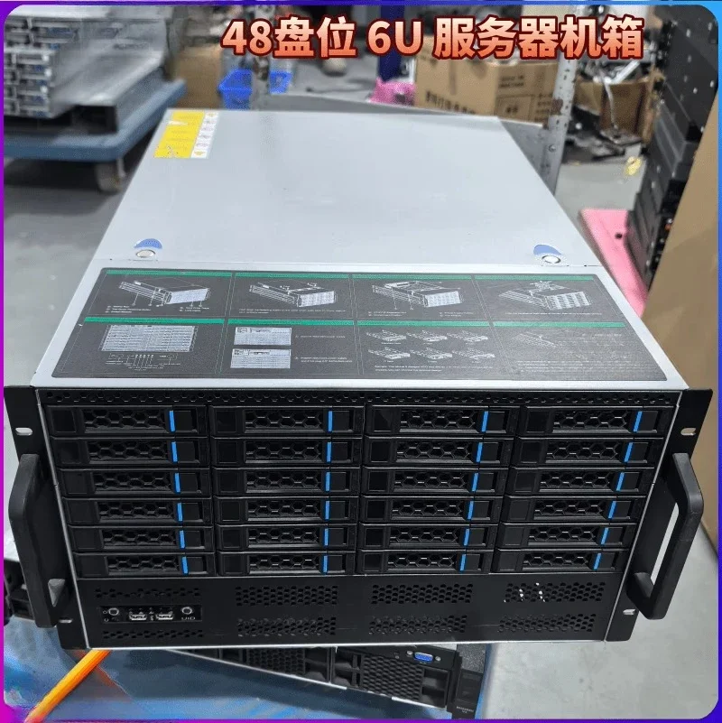 2025 hot sale 4U 8U Rackmount Server Chassis 24 36 48 Bay High Density Storage Enterprise 80% new