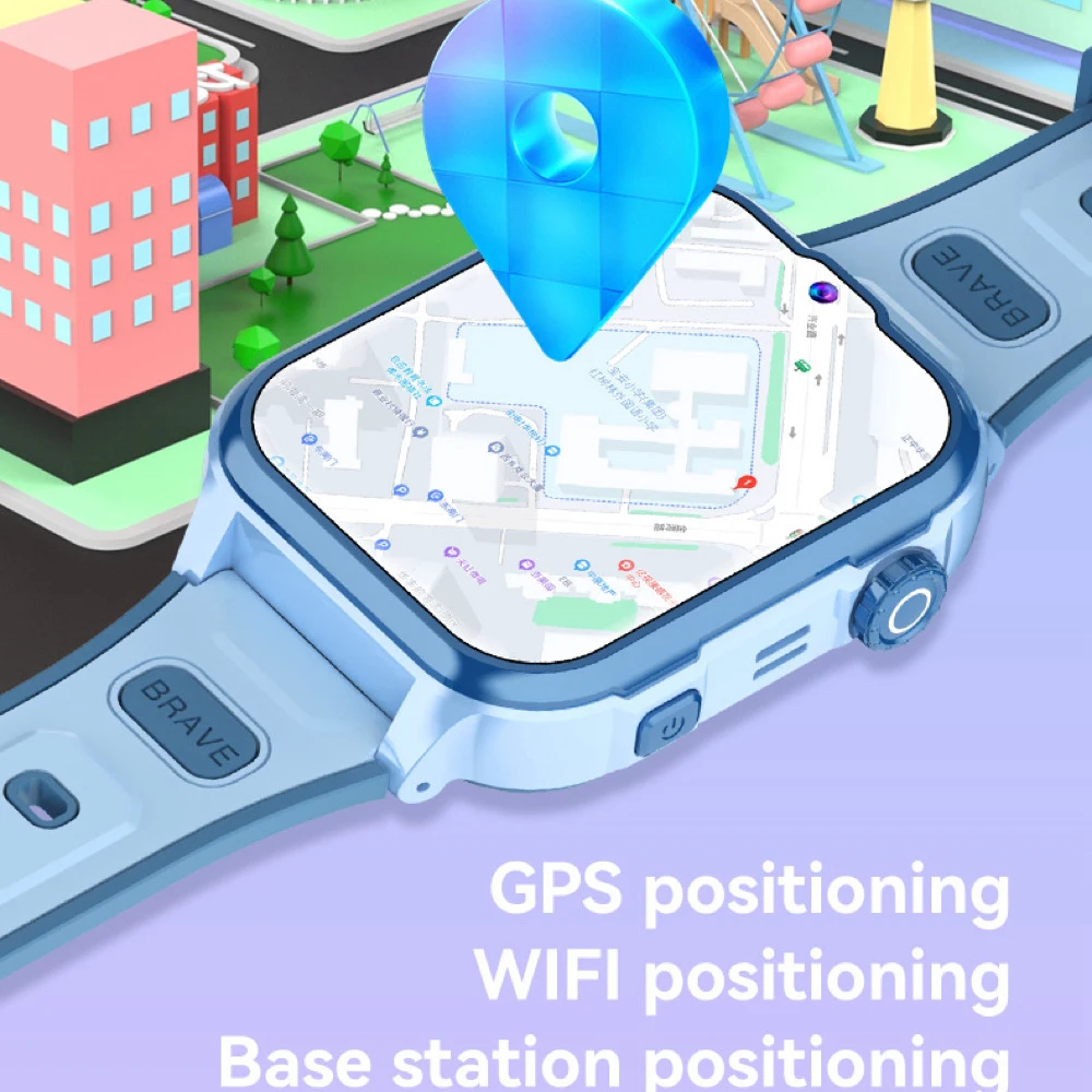 طالب أطفال 4G ساعة ذكية مكالمة فيديو GPS WIFI LBS موقع الدردشة الصوتية الوجه فتح مقاوم للماء SOS الأطفال Smartwatch