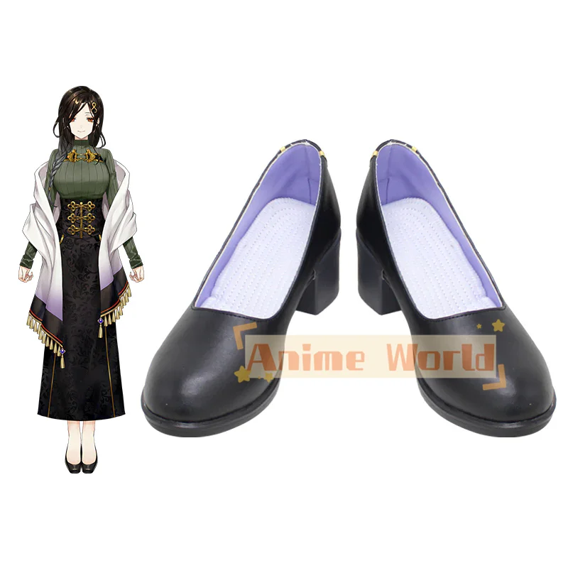 Virtual YouTuber Yaoukoku Shirayuki Tomoe Cosplay Shoes Halloween Carnival Boots Custom Made