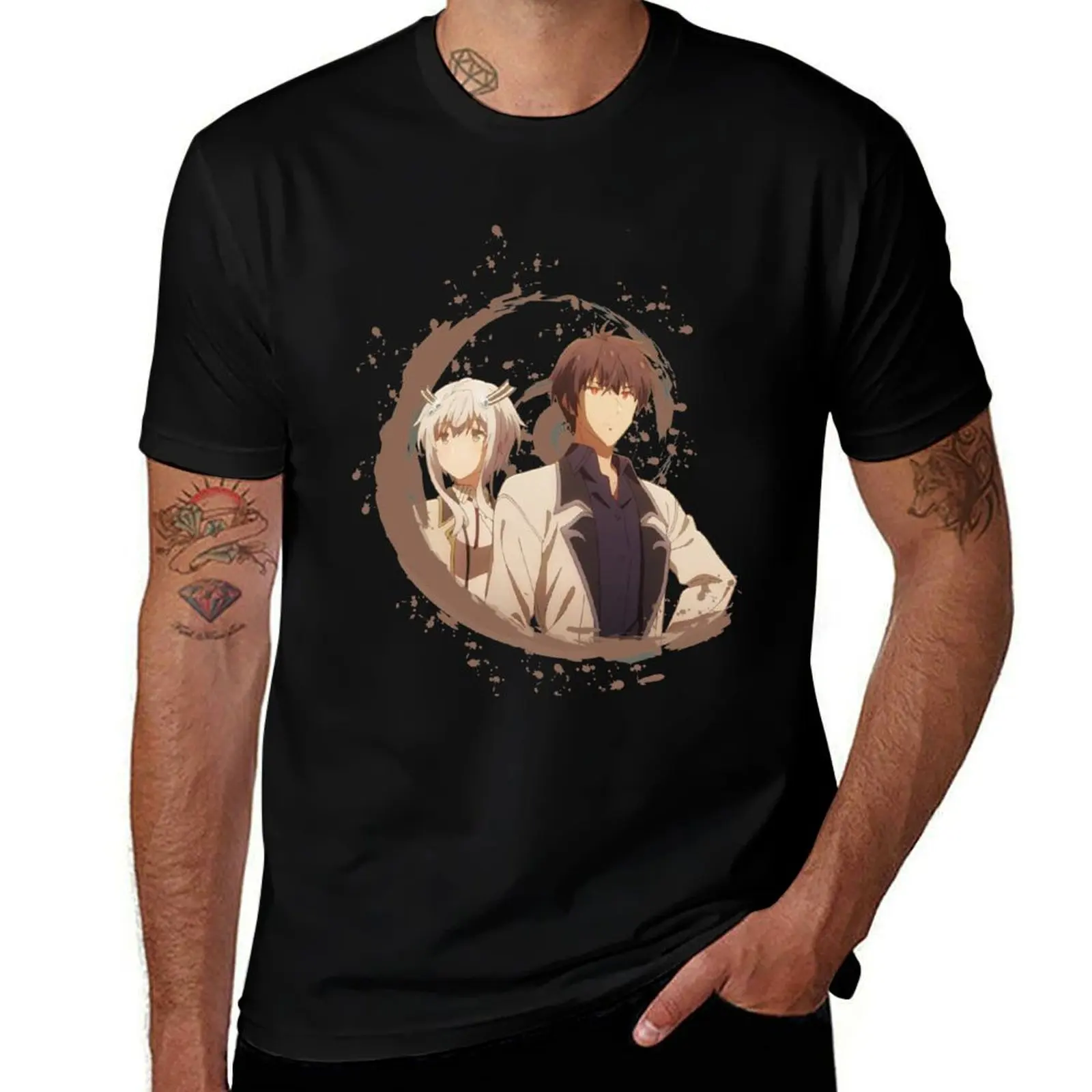 

The Misfit Of Demon King Academy - Anos Voldigoad, Sasha Necron, Misha Necron T-Shirt vintage t shirts funny t shirts for men