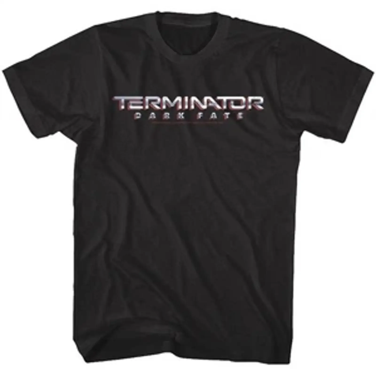 Terminator Dark Fate Chrome Logo Men's T Shirt vintage Washed designer clothes Slightly graphic Casual homme fashion Stylish