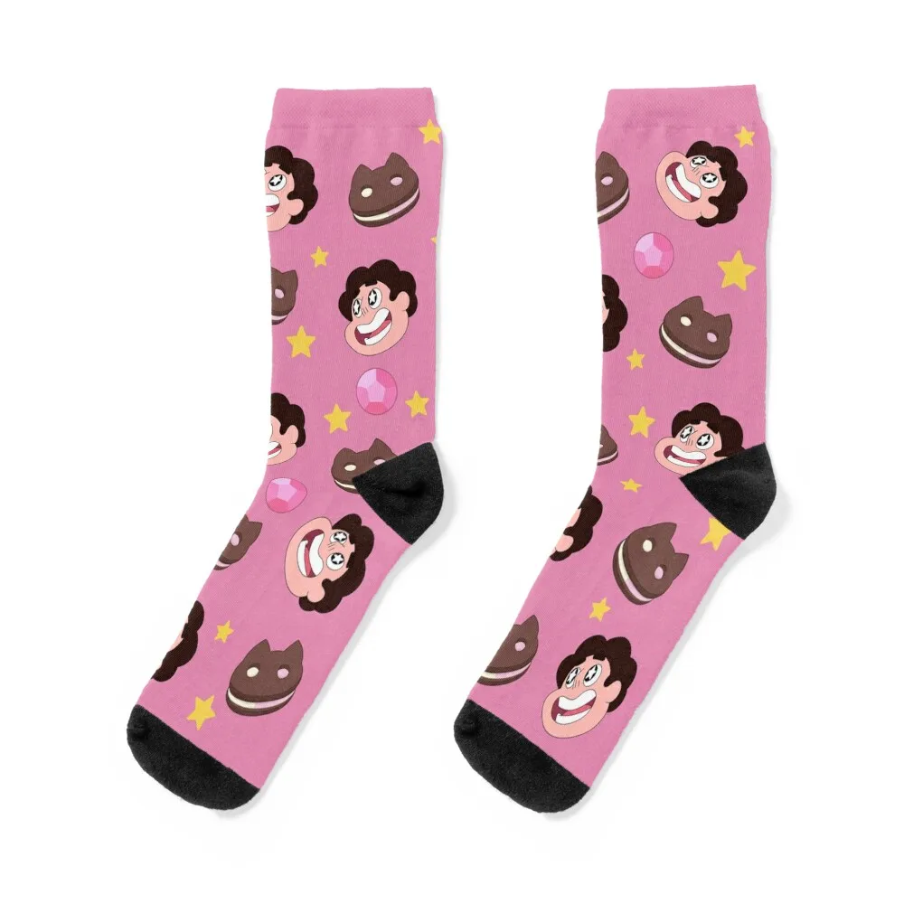 Steven Universe pattern Socks Christmas snow Running with print Socks For Women Men's