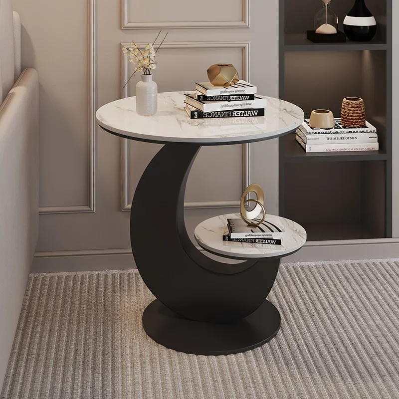 أريكة حافة بلاطة صخرية فاخرة خفيفة لغرفة المعيشة زاوية منزلية بسيطة وحديثة بجانب السرير طاولة صغيرة شقة صغيرة #1