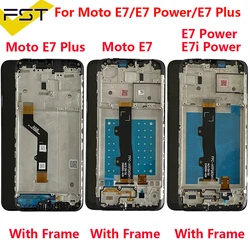 For Moto E7 Plus LCD For Motorola Moto E7 LCD Display Touch Screen Panel Digitizer Assembly For Moto E7i E7 Power LCD With Frame