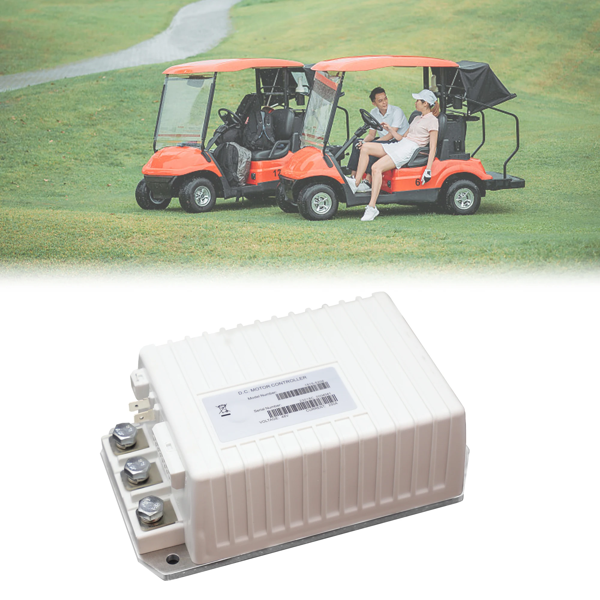 1515-5206 DC Speed Controller, 48V 250A Golf Cart Motor Controller for Curtis Club Car Precedent Tempo Onward Carryall 2014-2019