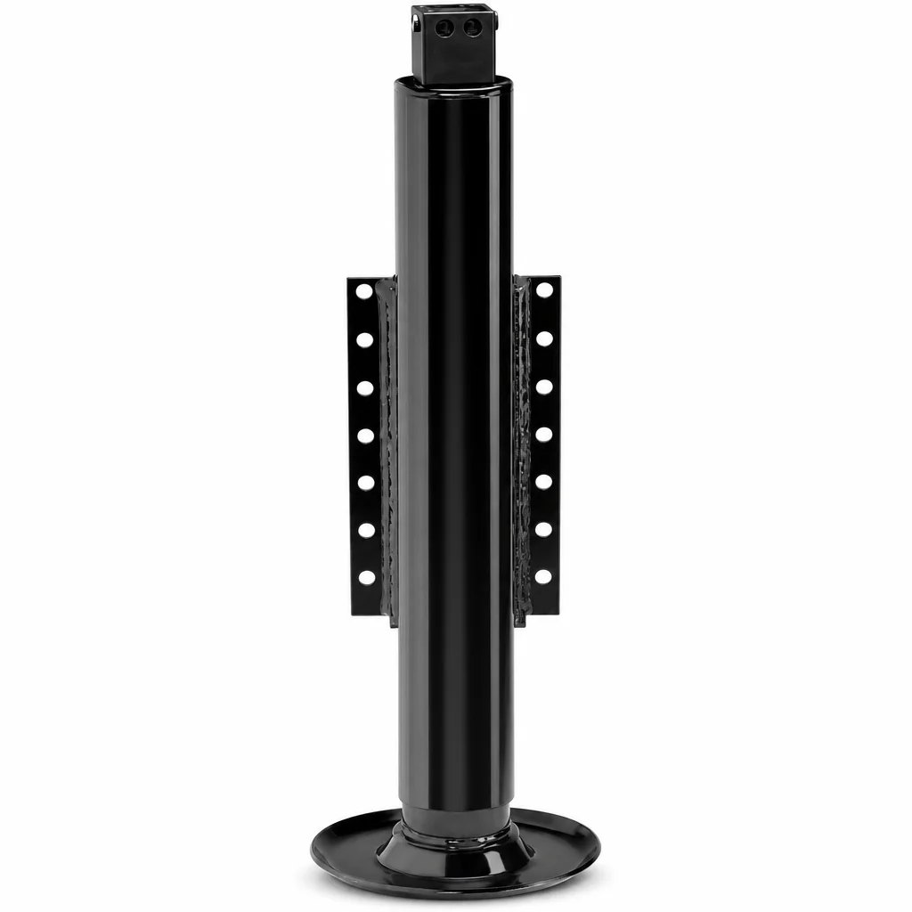 Standard Hydraulic Stabilizer Jack with 8-Bolt Side Mounting Flange and Heavy Duty Swivel Foot for Trailer Leveling System