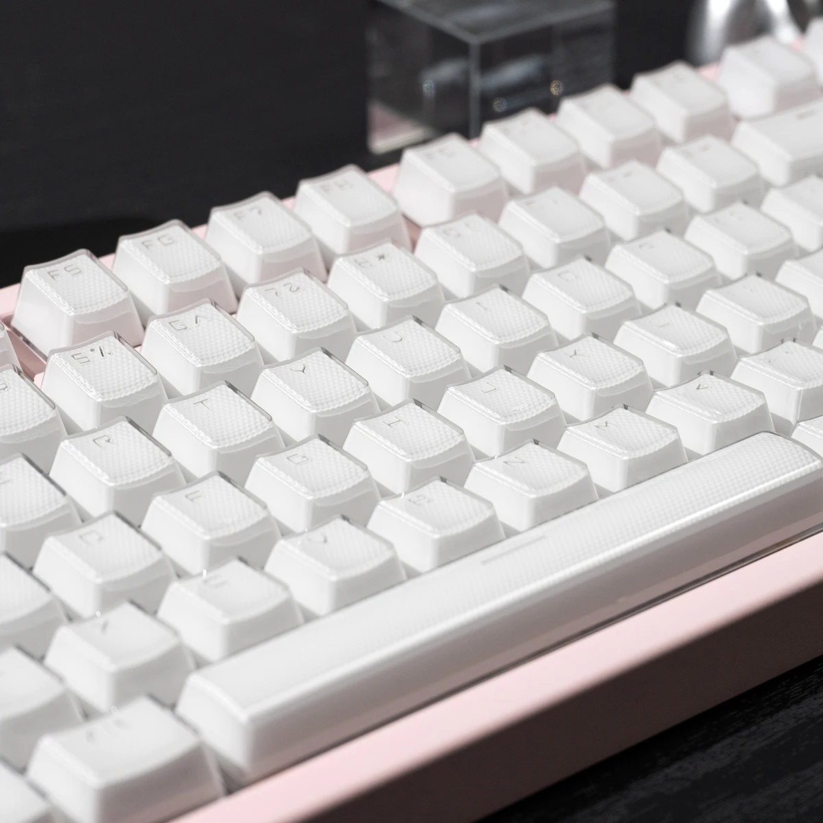 134 مفتاح أبيض جيلي شفافة Keycap الجليد كريستال مزدوج النار OEM الملف الشخصي أغطية المفاتيح للوحة المفاتيح الميكانيكية Cherry MX 61 68 104 #3