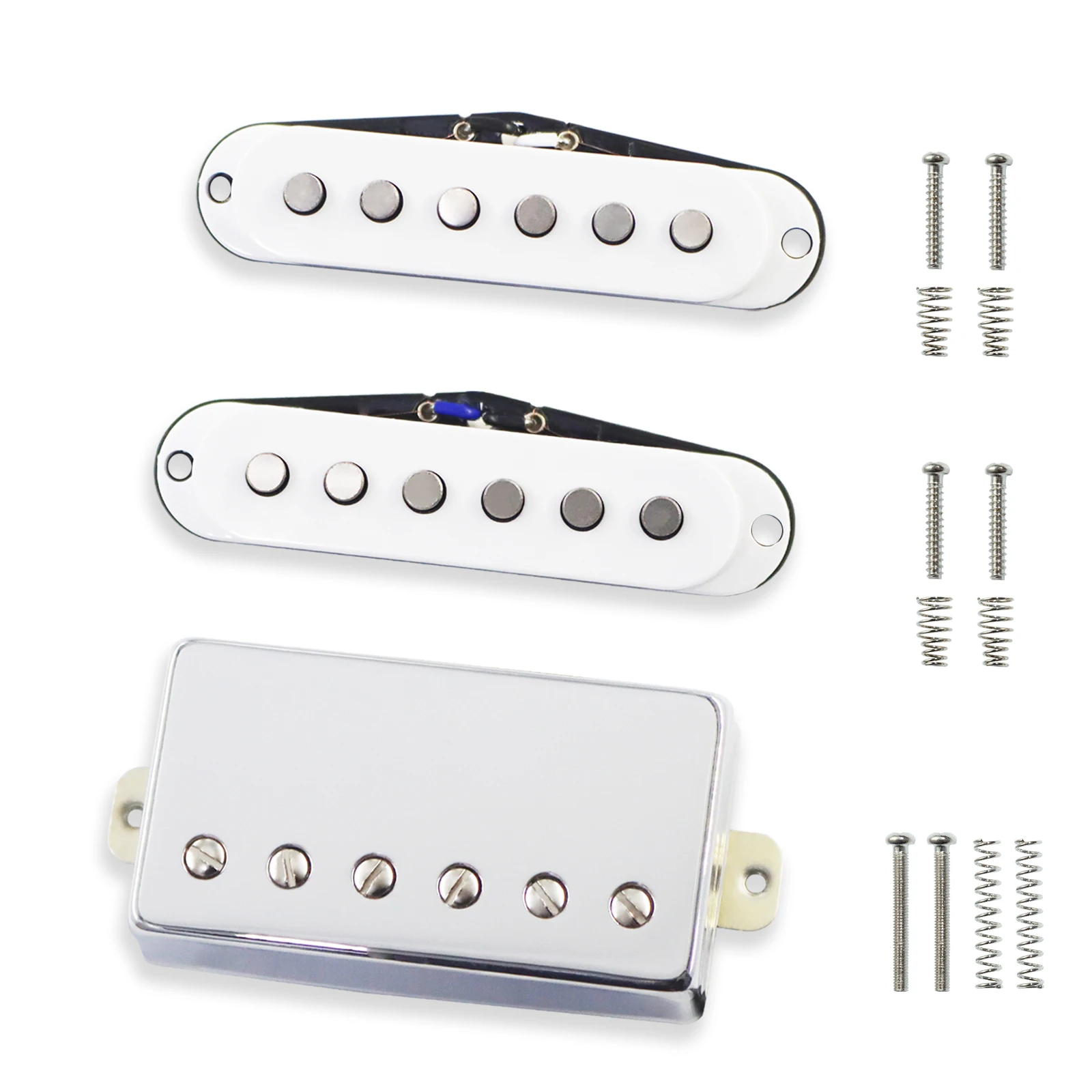 PHRILAM Guitar Pickup Set ST Single Coil LP Style Double Coil Single Coil Electric Guitar Pickups for Sound Modification