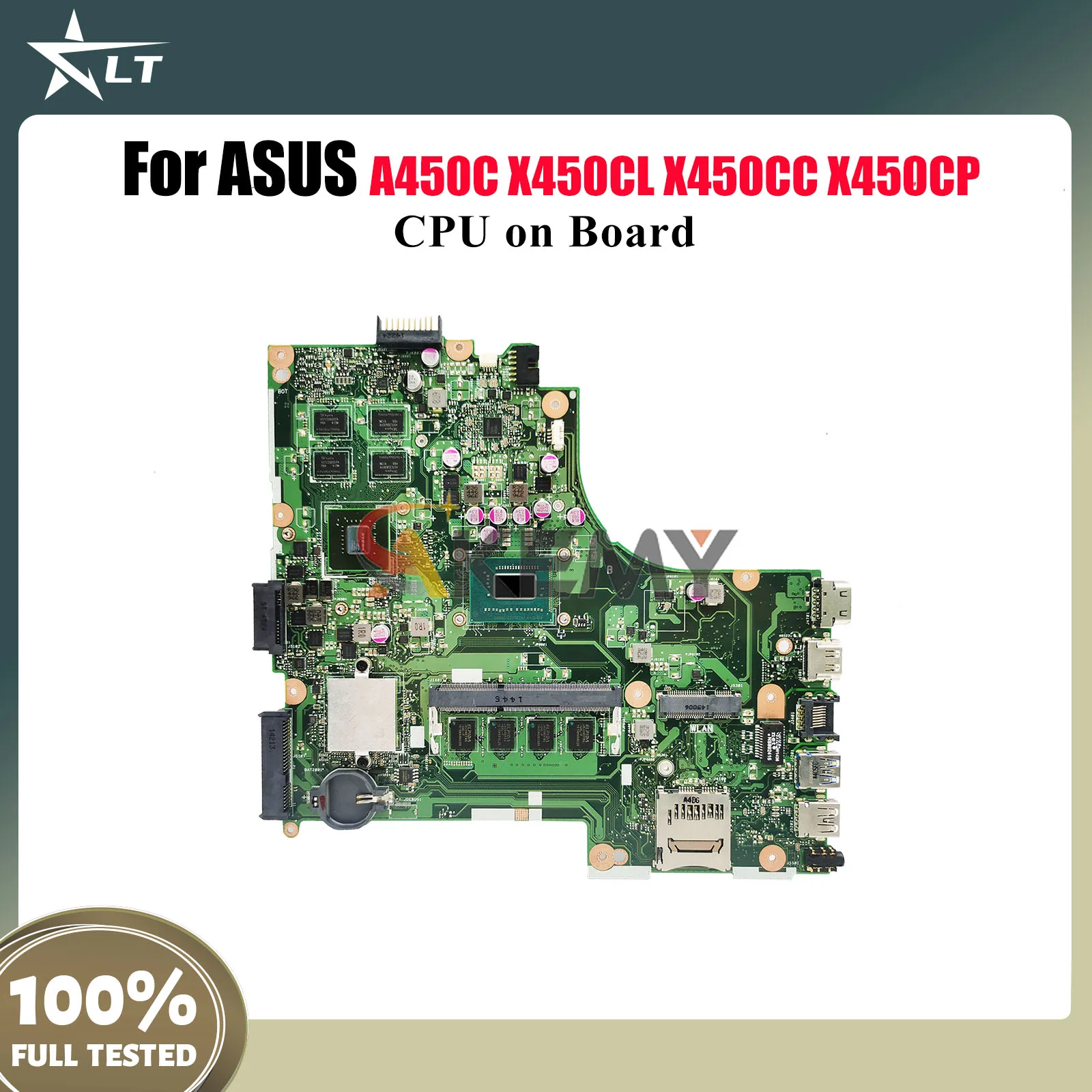 

X450CC Материнская плата для ноутбука ASUS VivoBook X450CL A450C X452C X450C X450CC K450C X450CP Y481C Материнская плата с процессором tests OK stk