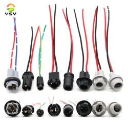 1PCS T10 W5W T5 T15 Soft Bulb Holder Adapters Cable LED Bulb Connector Socket Wedge Base Light Plug Extension Wiring Harnesses