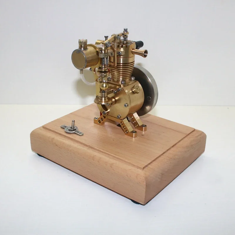 

M19 Gasoline Version Engine Model Miniature Brass Metal 1.6CC Technology Experimental Engine Model Toy