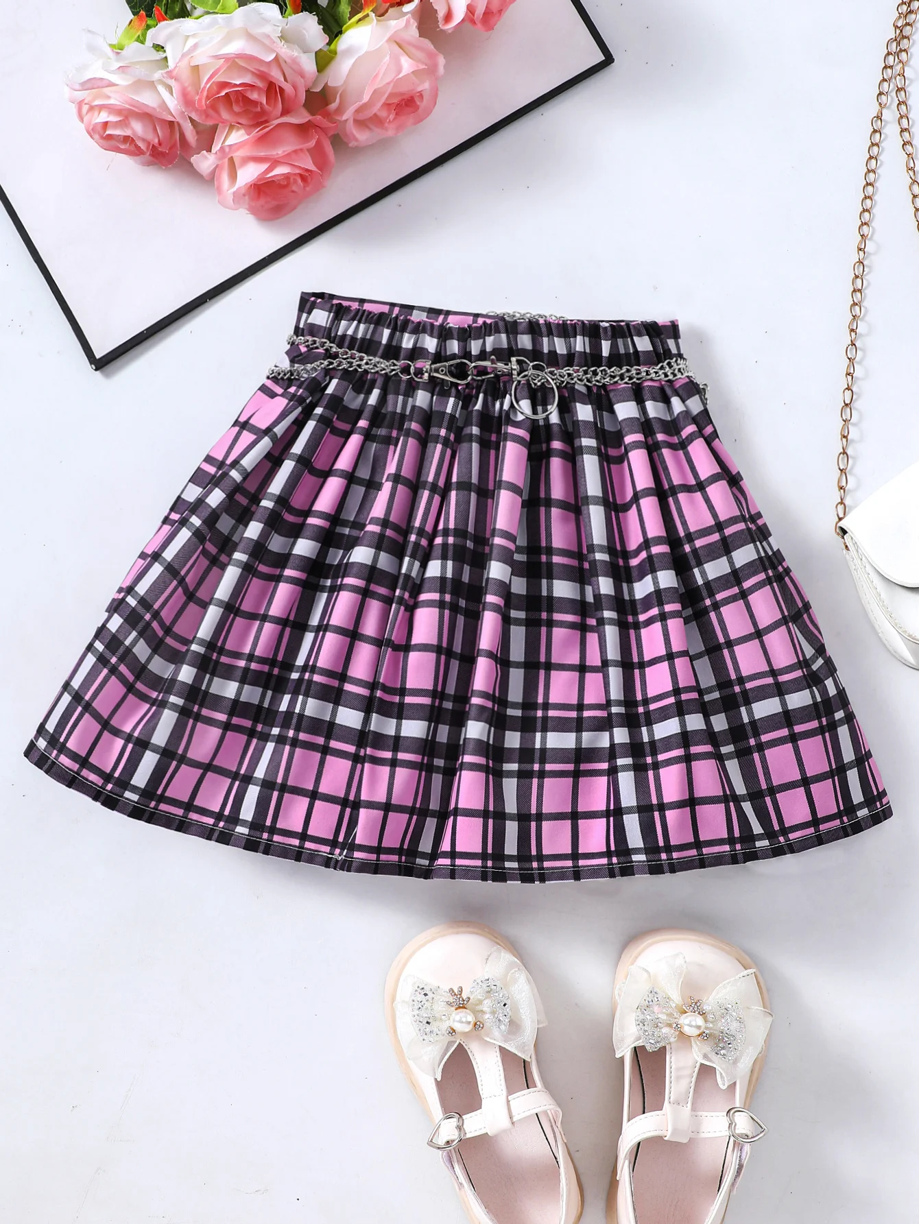 Girls Summer New Primary And Secondary School Students Sweet And Cute A-Line Skirt, 2-6 Years Old